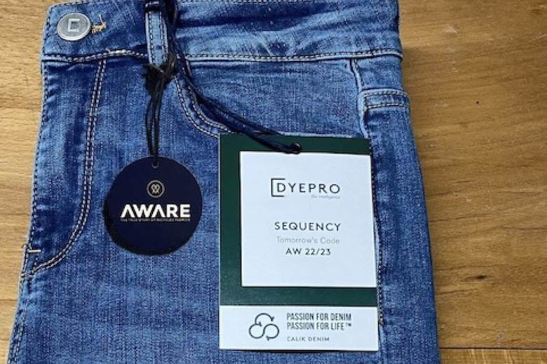 Dyepro x Aware authenticates zero-water indigo dyeing