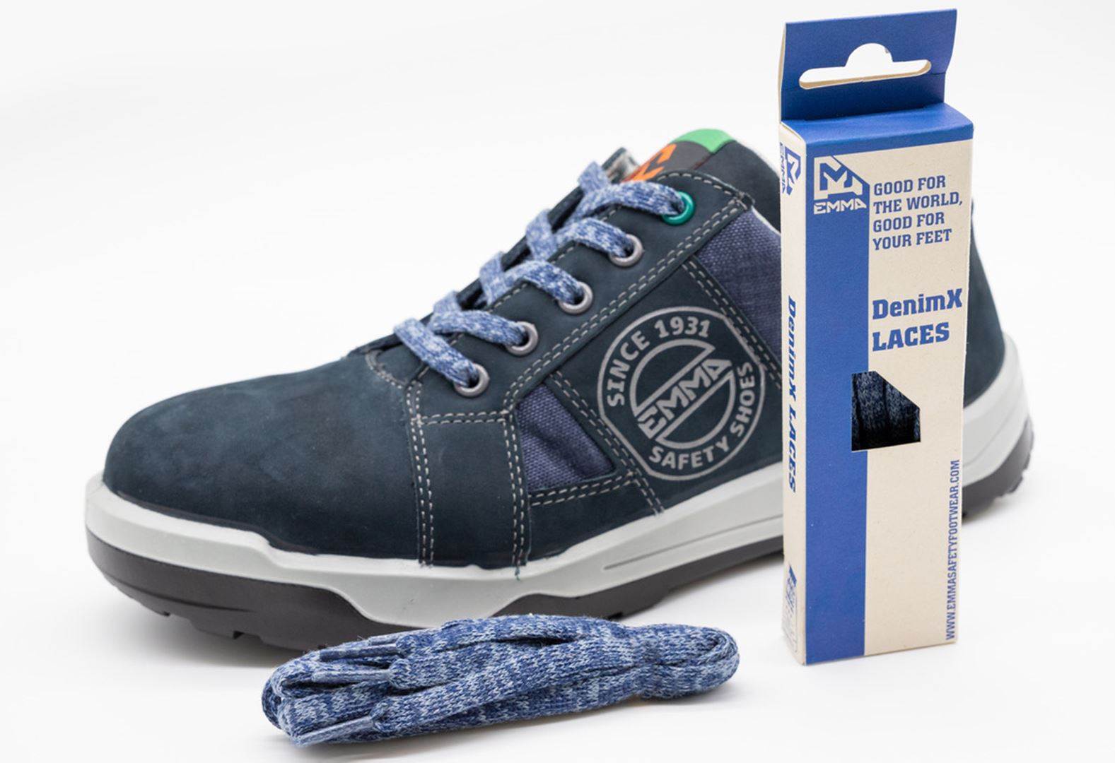 DenimX collaboration creates denim-waste shoelaces