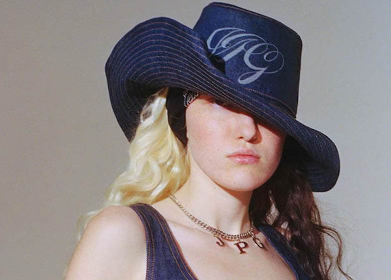 Gaultier tips his hat to denim