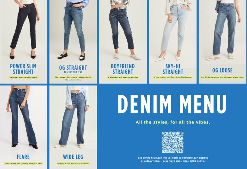 Old navy sales jean styles