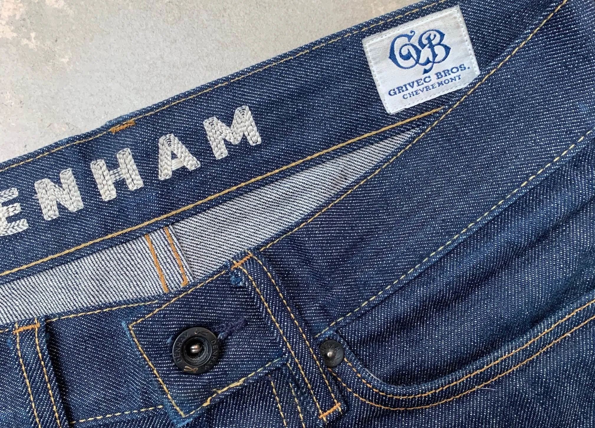 New series of Grivec Bros-made Denham jeans