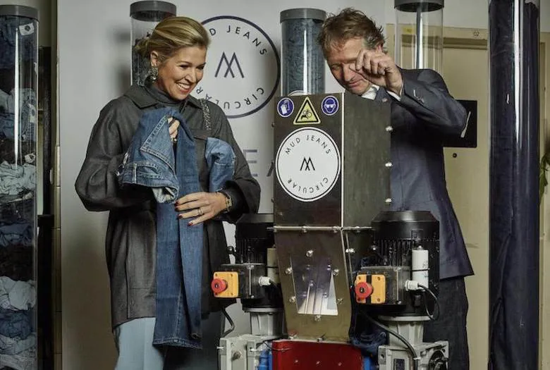 Queen Máxima visits Mud Jeans