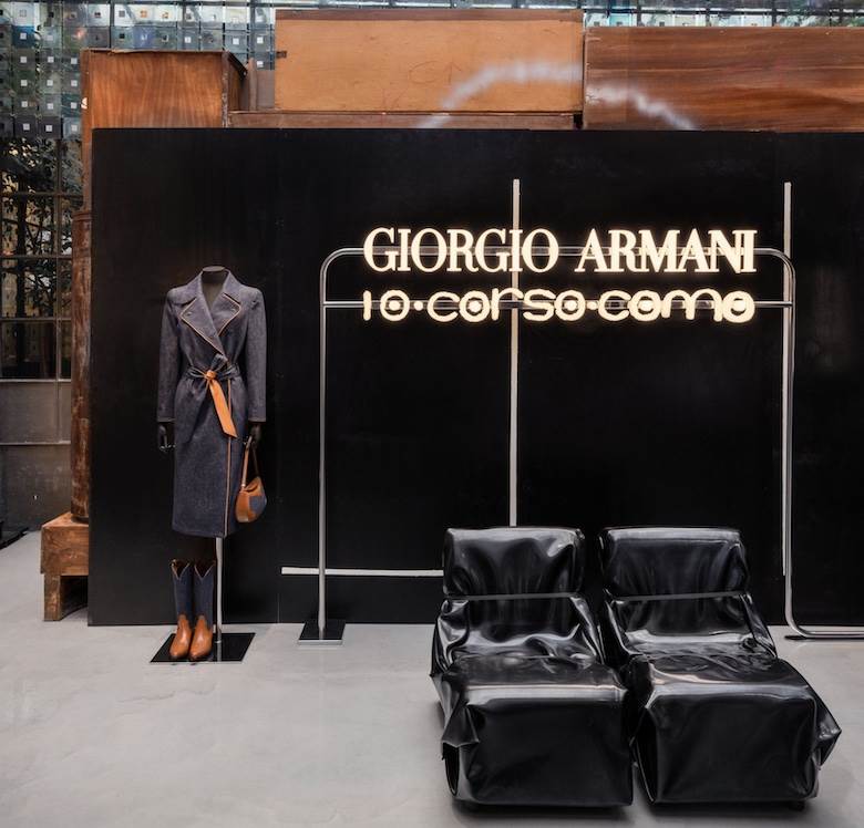 Giorgio Armani is all in for denim at 10 Corso Como - insidedenim