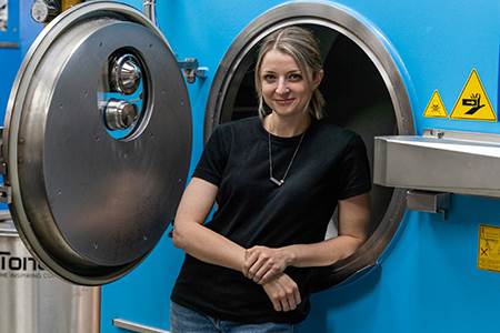 The wash whizz and laundry manager behind a newly opened denim research and...