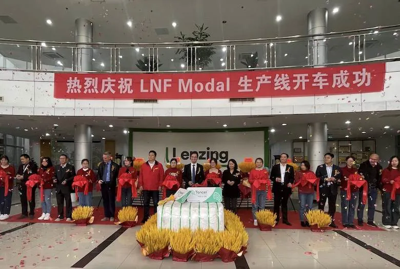 Lenzing celebrates first batch of China-made Tencel modal