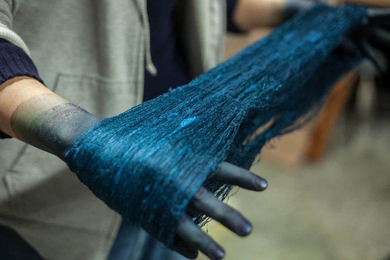Buaisou indigo collective joins upcycling project