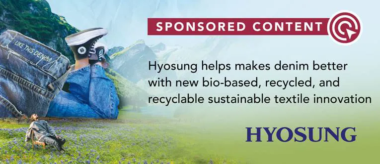Hyosung Helps Makes Denim Better with New Bio-Based, Recycled, and Recyclable  Sustainable Textile Innovation