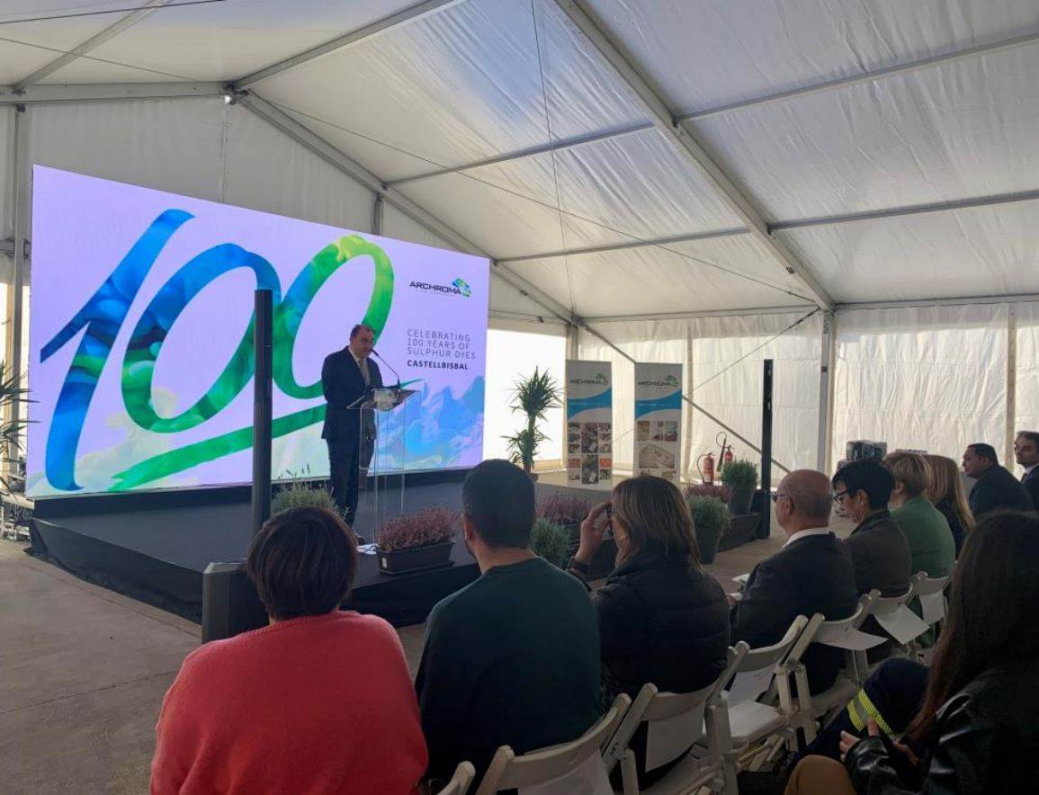 Century of sulfur dyeing at Archroma site