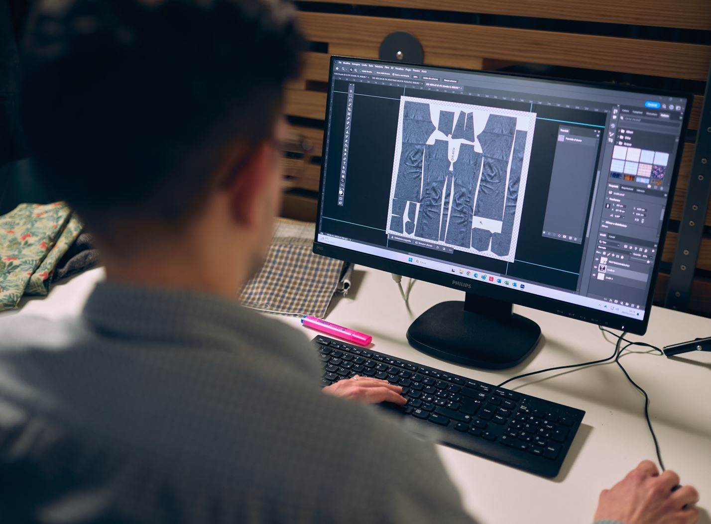 Printed denim showcase for NextPrinting and ACM