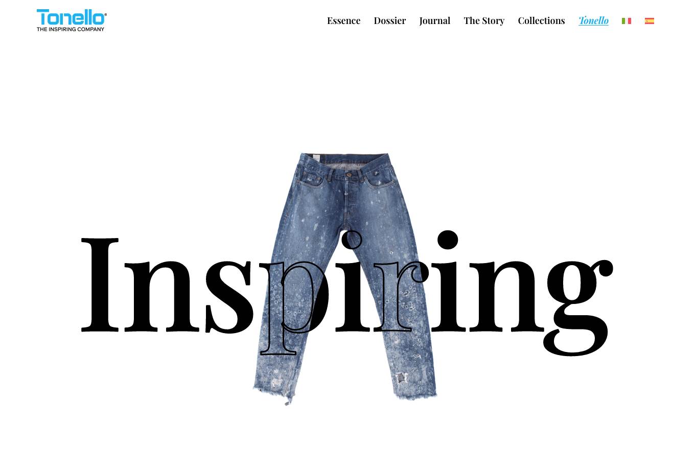 Tonello aligns online presence with tagline