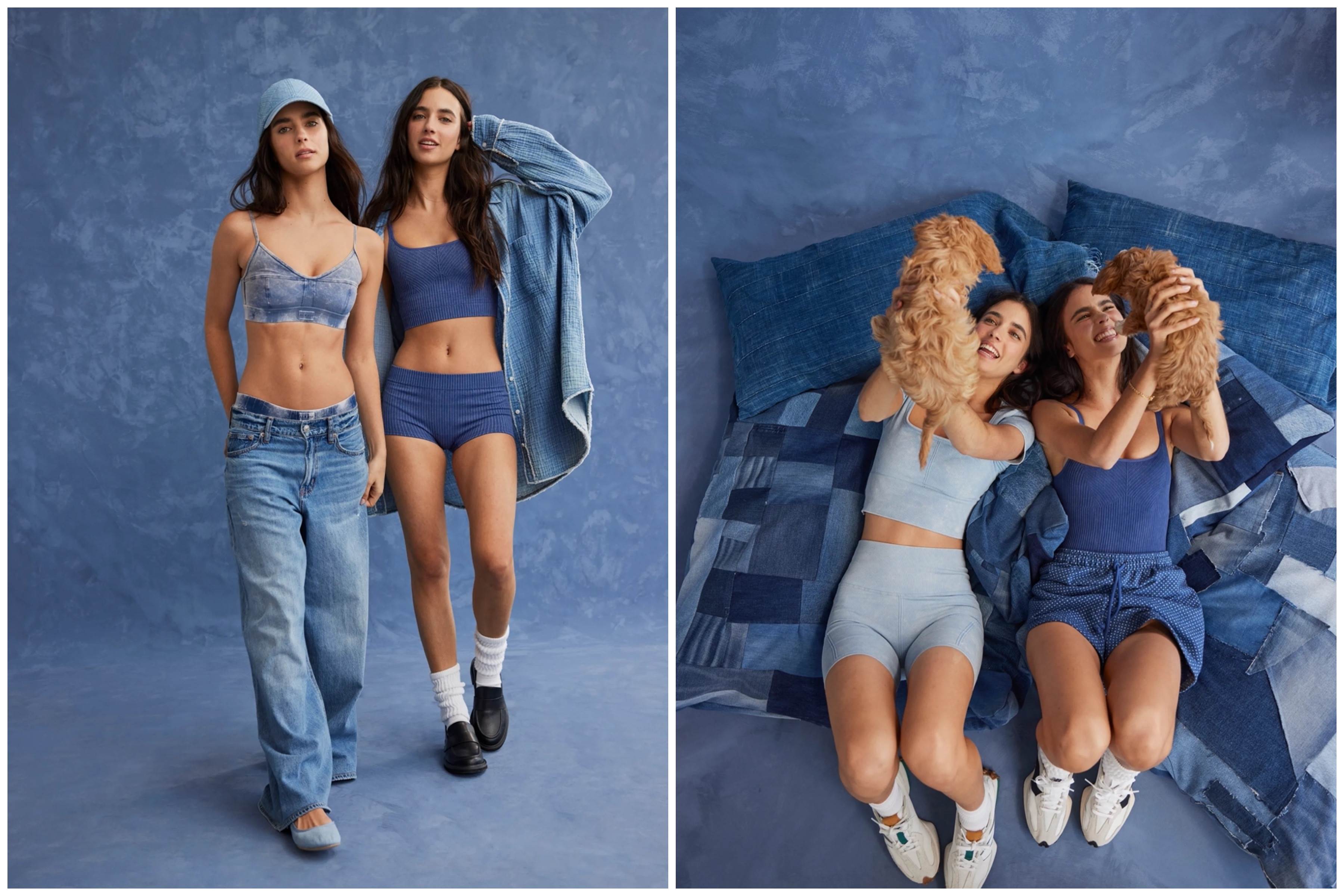 Double denim for American Eagle and Aerie
