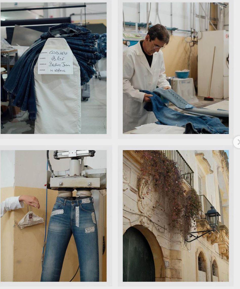 Victoria Beckham celebrates Italian denim partners