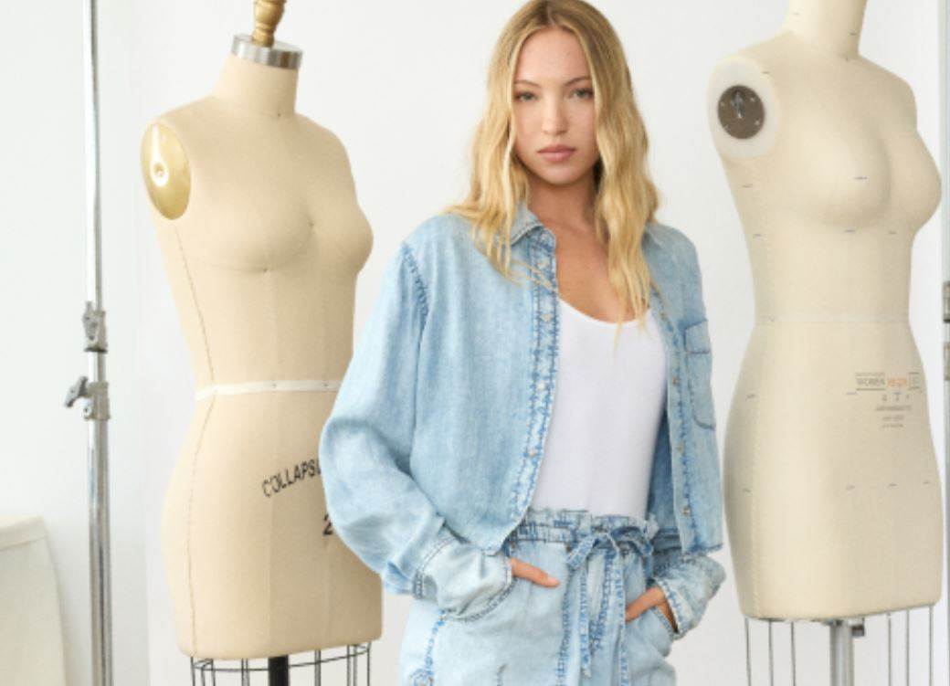 Draped denim in GapStudio’s second drop                                                                                                                                                                 